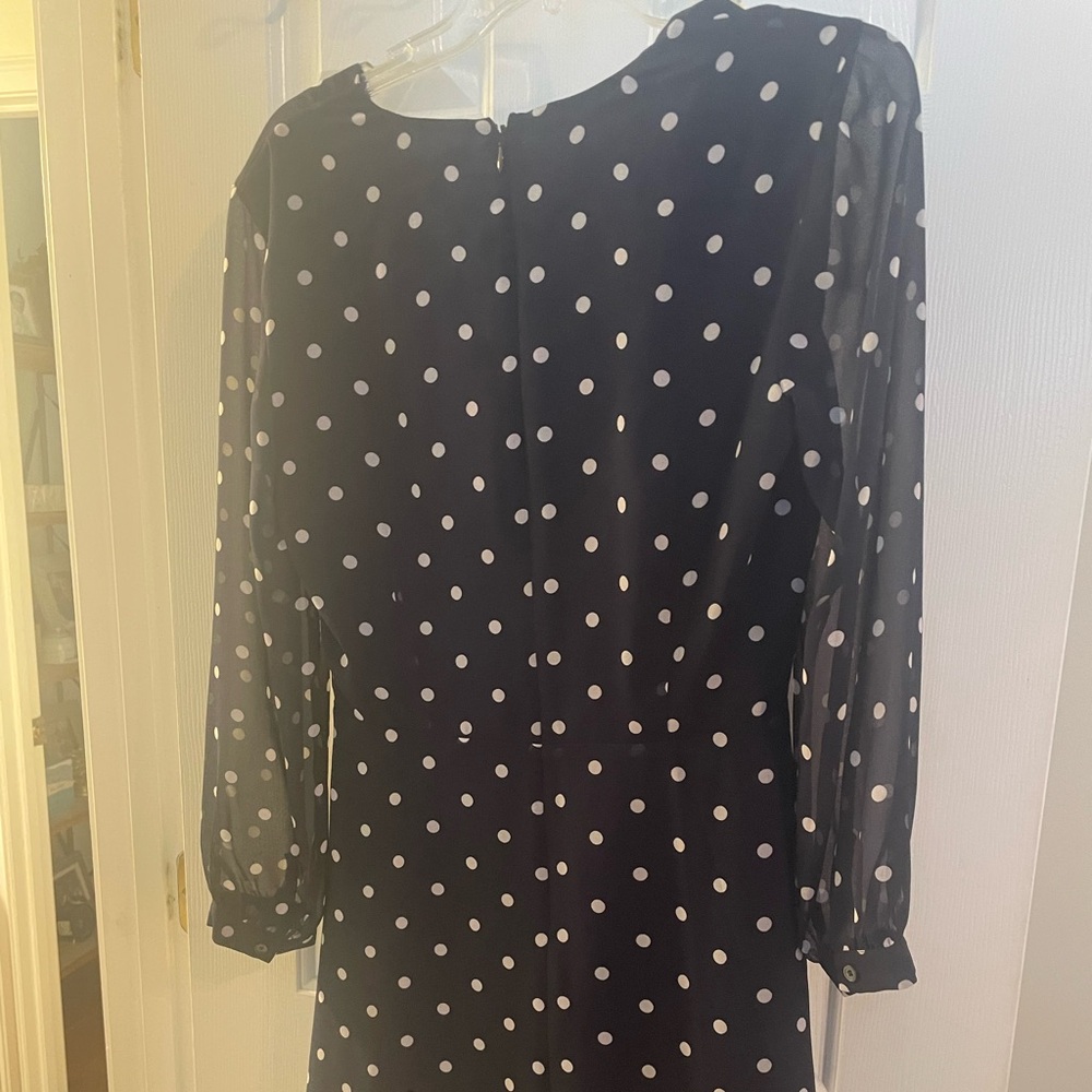 NWT Banana Republic Dress - Navy and White Polka Dots